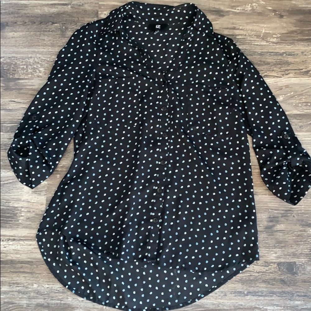 Button up Polka dot shirt